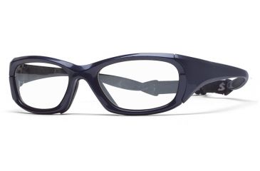 Image of Rec Specs MX-30 Protective Eyewear Shiny Navy Blue Frame,Clear Lens, Unisex MX-30SHNB5520130C