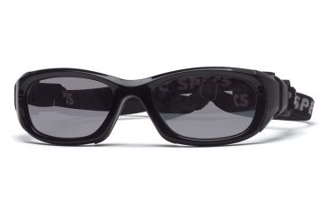 Image of Rec Specs MX-31 Protective Eyewear Shiny Black Frame,Clear Lens, Unisex MX-31SHBK5317C