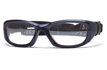 Image of Rec Specs MX-31 Protective Eyewear Shiny Navy Blue Frame,Clear Lens, Unisex MX-31SHNB5317C