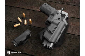 Image of Recover Tactical HC11 Passive Holster For The 1911 With CC3H/P, Ambixdextrous, Black, HC11PR-01