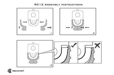 Image of Recover Tactical RC12 Glock 17/22 Gen 1 and 2 Rail, Black, RC12-01
