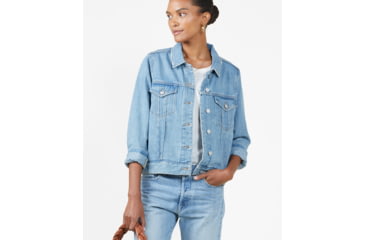 Image of Recurate Womens Peacenik Denim Trucker - Outerworn, 2510009-AVB-XX-XSused