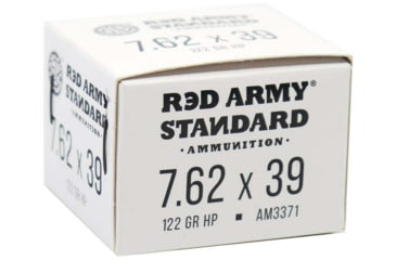 Image of Red Army Standard 7.62x39mm 122 Grain Hollow Point Brass Cased Centerfire Rifle Ammo, 20 Rounds, AM3371