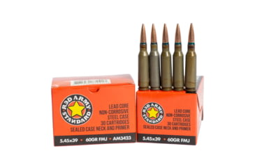 Image of Red Army Standard 5.45x39mm 60 grain Full Metal Jacket Rifle Ammo, 30 Rounds, AM3423