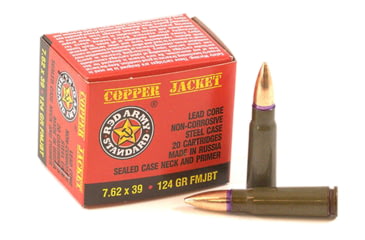 Image of Red Army Standard 7.62x39mm 124 Gr Full Metal Jacket 20 Bx/ 50 AM3034