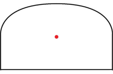 Image of OpticsPlanet Exclusive Red Dot Mini Reflex Sight, 5 MOA Dot, Black, 12132