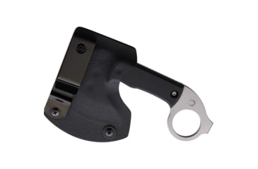 Image of Red Horse Knife Works Karamahawk G10 Axe, 6in Overall, 2.75in Stonewash D2 Tool Steel Axe Head w/ 2.75in Cutting Edge, Black G10 Handle, Kydex Sheath, RH020