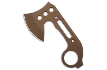 Image of Red Horse Knife Works Karamahawk Mini Tomahawk, Satin, Steel, Bronze Handle, Bronze/Silver, 6.00 inch, BHQ-174769