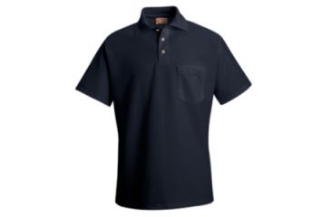 Image of Red Kap Cotton / Polyester Blend Pique Knit Shirt, Men, Navy, SSXL SK82NVSSXL