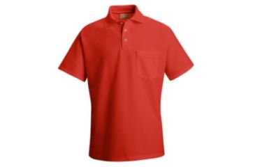 Image of Red Kap Cotton / Polyester Blend Pique Knit Shirt, Men, Red, SSL SK82RDSSL