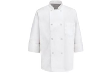 Image of Red Kap Eight Pearl-Button Chef Coat, Male, 0403WH, LNXL 0403WHLNXL