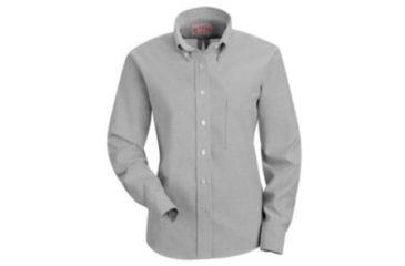 Image of Red Kap Executive Oxford Dress Shirt, Solid Gray, RG26 SR71GYRG26
