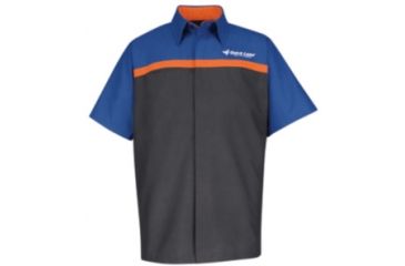Image of Red Kap Ford Quick Lane Technician Shirt, Charcoal, SSXL SP24QLSSXL