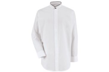 Image of Red Kap Formal Shirt with Onyx Band, Men, FB83WH, L345 FB83WHL345