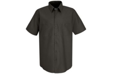 Image of Red Kap Industrial Work Shirt, Charcoal, SSL SP24CHSSL