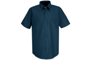 Image of Red Kap Industrial Work Shirt, Dark Blue, SSXL SP24DBSSXL