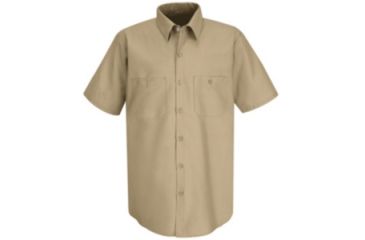 Image of Red Kap Industrial Work Shirt, Khaki, SSXL SP24KKSSXL