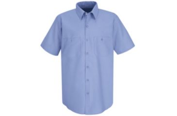 Image of Red Kap Industrial Work Shirt, Light Blue, SSM SP24LBSSM