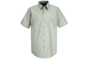 Image of Red Kap Industrial Work Shirt, Light Gray, SSL SP24LASSL