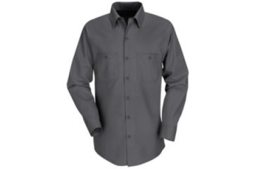 Image of Red Kap Industrial Work Shirt, Men, Charcoal, RGM SP14CHRGM