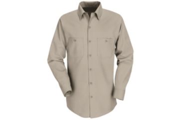Image of Red Kap Industrial Work Shirt, Men, Khaki, RGM SP14KKRGM