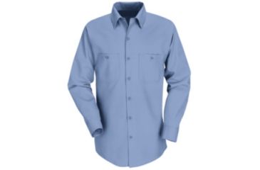 Image of Red Kap Industrial Work Shirt, Men, Light Blue, RGL SP14LBRGL