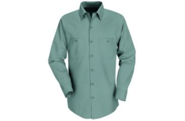 Image of Red Kap Industrial Work Shirt, Men, Light Green, RGXL SP14LGRGXL