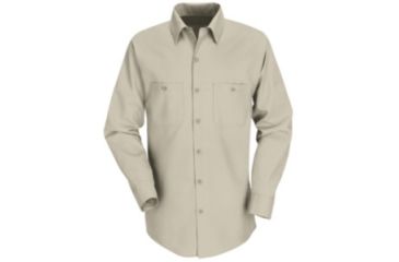 Image of Red Kap Industrial Work Shirt, Men, Light Tan, RGS SP14LTRGS