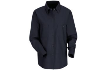 Image of Red Kap Industrial Work Shirt, Women, Navy, RG3XL SP13NVRG3XL