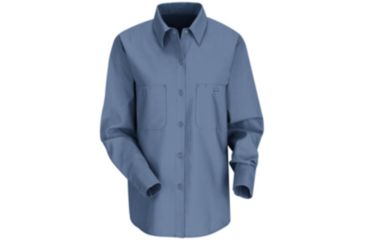 Image of Red Kap Industrial Work Shirt, Women, Petrol Blue, RGXL SP13MBRGXL