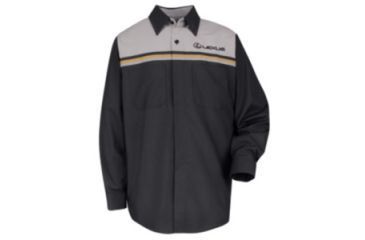 Image of Red Kap Lexus Technician Shirt, Men, Black, LNL SP14LELNL