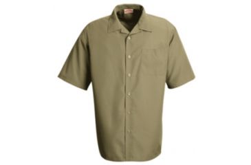 Image of Red Kap Mens Short Sleeve 100% Polyester Camp Shirt, Male, 1K00PT, SSL 1K00PTSSL