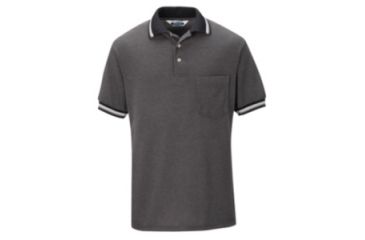 Image of Red Kap Performance Knit Diamond Pattern Shirt, Men, Black/Gray, SSXXL SK08BGSSXXL