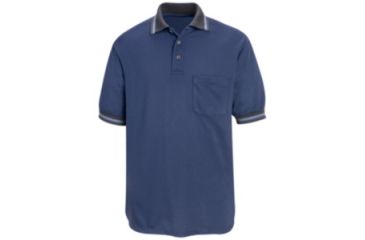 Image of Red Kap Performance Knit Diamond Pattern Shirt, Men, Charcoal/Blue, SSXXL SK08CBSSXXL