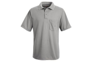 Image of Red Kap Performance Knit Polyester Solid Shirt, Men, Ash, SS5XL SK02AHSS5XL