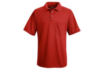 Image of Red Kap Performance Knit Polyester Solid Shirt, Men, Red, SSXXL SK02RDSSXXL