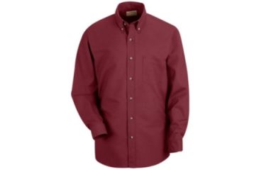 Image of Red Kap Poplin Dress Shirt, Burgundy, M323 SP90BYM323