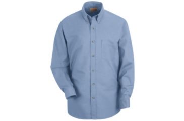 Image of Red Kap Poplin Dress Shirt, Light Blue, M323 SP90LBM323