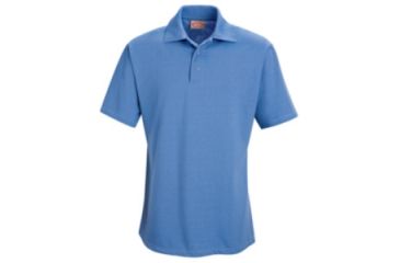 Image of Red Kap Specialized Pocketless Knit 50/50 Blend Solid Shirt, Men, Light Blue, SSL SK58LBSSL