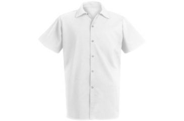 Image of Red Kap Spun Poly Long Cook Shirt, Men, 5035WH, SSXS 5035WHSSXS