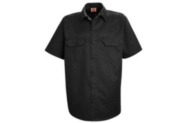 Image of Red Kap Utility Uniform Shirt, Black, SSL ST62BKSSL