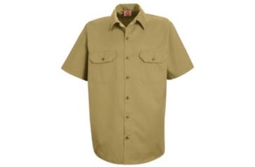 Image of Red Kap Utility Uniform Shirt, Khaki, SSL ST62KHSSL