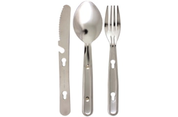 Image of Red Rock Outdoor Gear 3-Piece Chow Set, Silver, 06-006