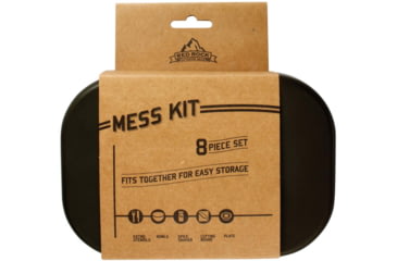 Image of Red Rock Outdoor Gear 8 Piece Mess Kit, Black, 06-013