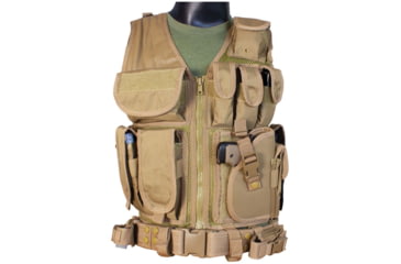 Image of Red Rock Outdoor Gear Cross Draw Vest, Coyote, 520COY