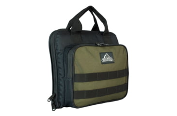 Image of Red Rock Outdoor Gear Deluxe Single Pistol Case, Black/Olive Drab, 80270BOD