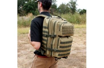Image of Red Rock Outdoor Gear 35L Large Assault Pack, Coyote w/Olive Drab, 80236CO