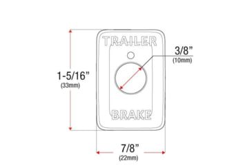 Image of REDARC Tow-Pro Switch Insert Panel, Toyota And Mitsubishi Vehicles Suitable, TPSI-002