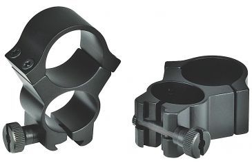 Image of Redfield Mounts 1in Aluminum Rifle Scope Rings - See-Thru, Matte 47325