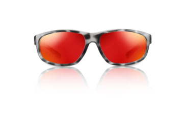 Image of Redfin Polarized Jekyll Sunglasses, Black Tortoise Frame, Hull Red Polarized Lens, One Size, 1609